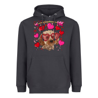 Valentine's Day Cockapoo Heavyweight Hoodie | Teevron
