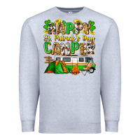Heather Grey happy st. patrick's day camper Premium Sweatshirt - Zillion Design Studio