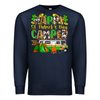 Navy happy st. patrick's day camper Premium Sweatshirt - Zillion Design Studio