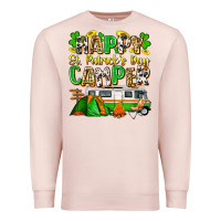 Pale Pink happy st. patrick's day camper Premium Sweatshirt - Zillion Design Studio