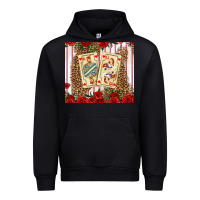 Black valentines day playing cards Urban Hoodie - AdoDesignShop