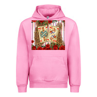 Fuchsia Pink valentines day playing cards Urban Hoodie - AdoDesignShop