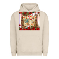 Pigment French Oak valentines day playing cards Urban Hoodie - AdoDesignShop