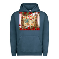 Pigment Midnight Navy valentines day playing cards Urban Hoodie - AdoDesignShop