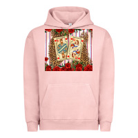 Pigment Salmon valentines day playing cards Urban Hoodie - AdoDesignShop