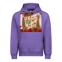 Tulip valentines day playing cards Urban Hoodie - AdoDesignShop