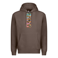 Coffee dinosaurs pen wrap Premium Hoodie - Artiststas
