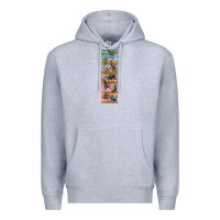 Heather Grey dinosaurs pen wrap Premium Hoodie - Artiststas
