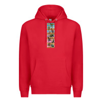 Red dinosaurs pen wrap Premium Hoodie - Artiststas