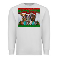 Dove Grey merry christmas heifers Premium Sweatshirt - RanaPortraitStore