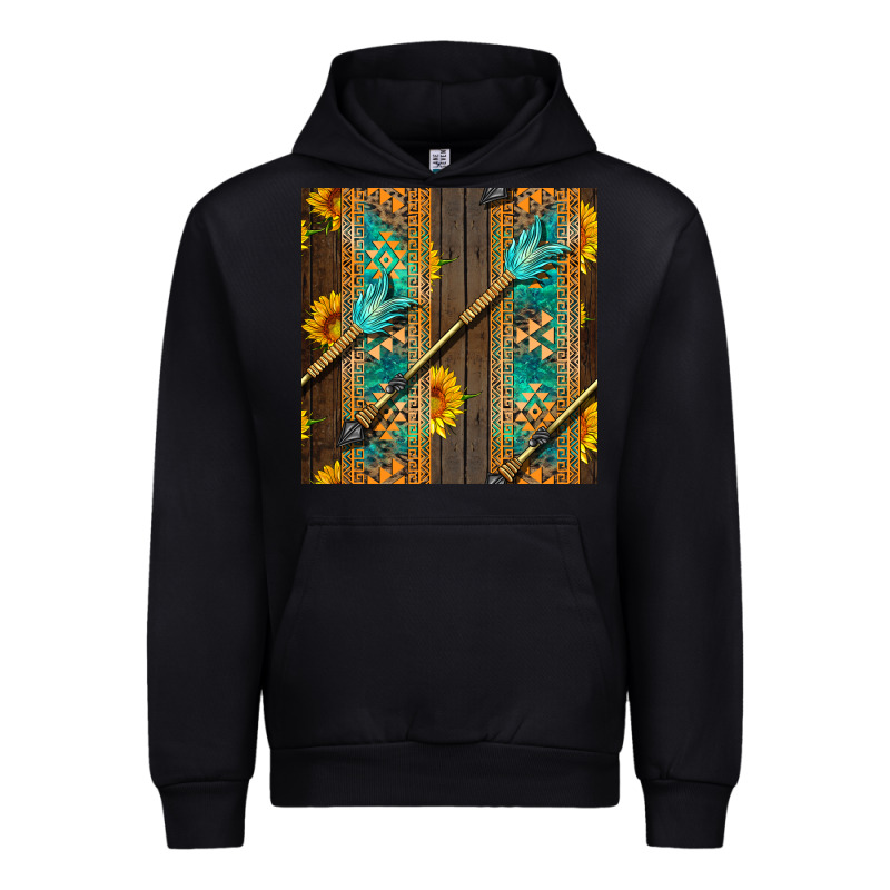 Aztec And Sunflowers Urban Hoodie by BundleAndBundleShop | Teevron