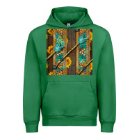 Emerald aztec and sunflowers Urban Hoodie - BundleAndBundleShop