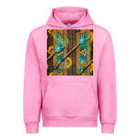 Fuchsia Pink aztec and sunflowers Urban Hoodie - BundleAndBundleShop