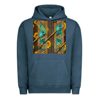 Pigment Midnight Navy aztec and sunflowers Urban Hoodie - BundleAndBundleShop