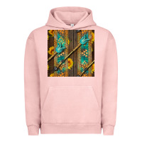 Pigment Salmon aztec and sunflowers Urban Hoodie - BundleAndBundleShop