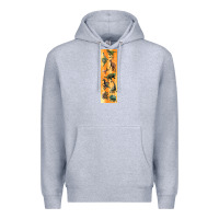 Heather Grey dinosaurs pen wrap Premium Hoodie - Artiststas