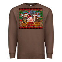 Chestnut merry christmas cow pig and horse Premium Sweatshirt - RanaPortraitStore