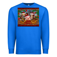 True Royal merry christmas cow pig and horse Premium Sweatshirt - RanaPortraitStore