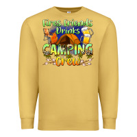 Antique Gold fires friends drinks camping crew Premium Sweatshirt - Zillion Design Studio