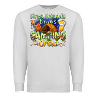Dove Grey fires friends drinks camping crew Premium Sweatshirt - Zillion Design Studio