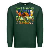 Sports Green fires friends drinks camping crew Premium Sweatshirt - Zillion Design Studio