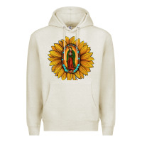 Oatmeal Heather our lady of guadalupe sunflower Premium Hoodie - JahusDesignShop