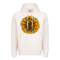 Pale Pink our lady of guadalupe sunflower Premium Hoodie - JahusDesignShop