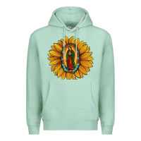 Seafoam our lady of guadalupe sunflower Premium Hoodie - JahusDesignShop