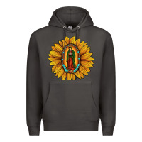 Smoke our lady of guadalupe sunflower Premium Hoodie - JahusDesignShop