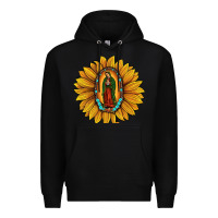 Black our lady of guadalupe sunflower Premium Hoodie - JahusDesignShop
