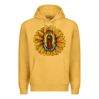 Mustard our lady of guadalupe sunflower Premium Hoodie - JahusDesignShop