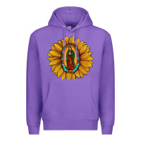 Purple our lady of guadalupe sunflower Premium Hoodie - JahusDesignShop