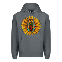Rock our lady of guadalupe sunflower Premium Hoodie - JahusDesignShop