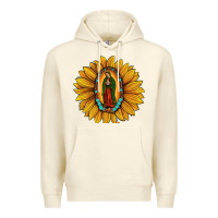 Sandshell our lady of guadalupe sunflower Premium Hoodie - JahusDesignShop