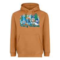 Meerkat merry christmas snowman gnomes Heavyweight Hoodie - Zillion Design Studio