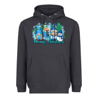 Smoke merry christmas snowman gnomes Heavyweight Hoodie - Zillion Design Studio