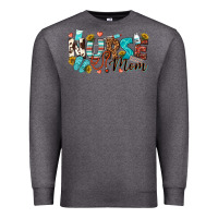 Charcoal Heather nurse mom Premium Sweatshirt - texasbilliewilder