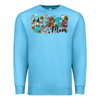 Ocean Blue nurse mom Premium Sweatshirt - texasbilliewilder