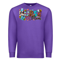 Purple nurse mom Premium Sweatshirt - texasbilliewilder