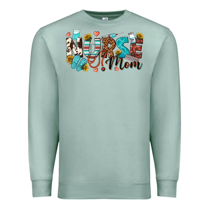 Nurse Mom Premium Sweatshirt by texasbilliewilder | Teevron