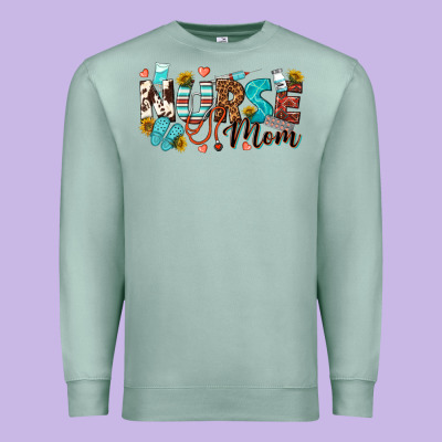 Nurse Mom Premium Sweatshirt Designed By Texasbilliewilder
