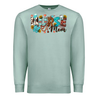 Seafoam nurse mom Premium Sweatshirt - texasbilliewilder