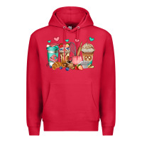 Cardinal baking coffee cups Premium Hoodie - Jasminsmagicworld