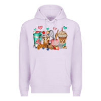 Lilac baking coffee cups Premium Hoodie - Jasminsmagicworld