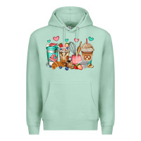 Seafoam baking coffee cups Premium Hoodie - Jasminsmagicworld
