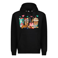 Black baking coffee cups Premium Hoodie - Jasminsmagicworld