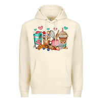 Sandshell baking coffee cups Premium Hoodie - Jasminsmagicworld