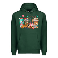Sports Green baking coffee cups Premium Hoodie - Jasminsmagicworld