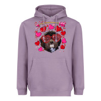 Lavender Valentine's day havanese dog Heavyweight Hoodie - RanaPortraitStore