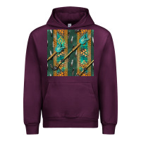 Mauve Wine aztec and arrow Urban Hoodie - BundleAndBundleShop